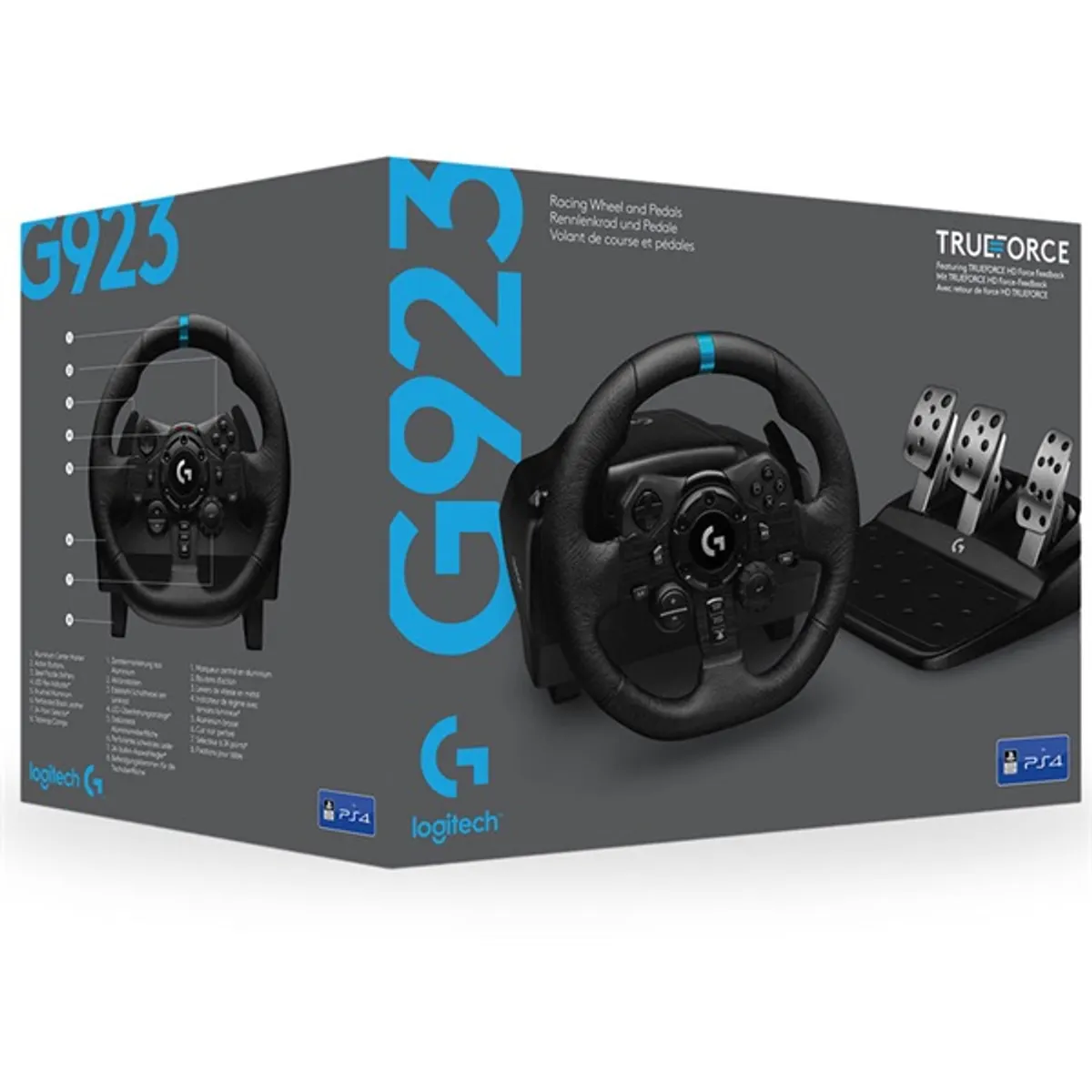 LOGITECH 941-000149 G923 versenykormány és pedálok USB TrueForce PC, Xbox One, PS4 #2