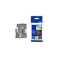 BROTHER TZE335 laminált címkéző szalag 12mm 8m fekete alapon fehér #2