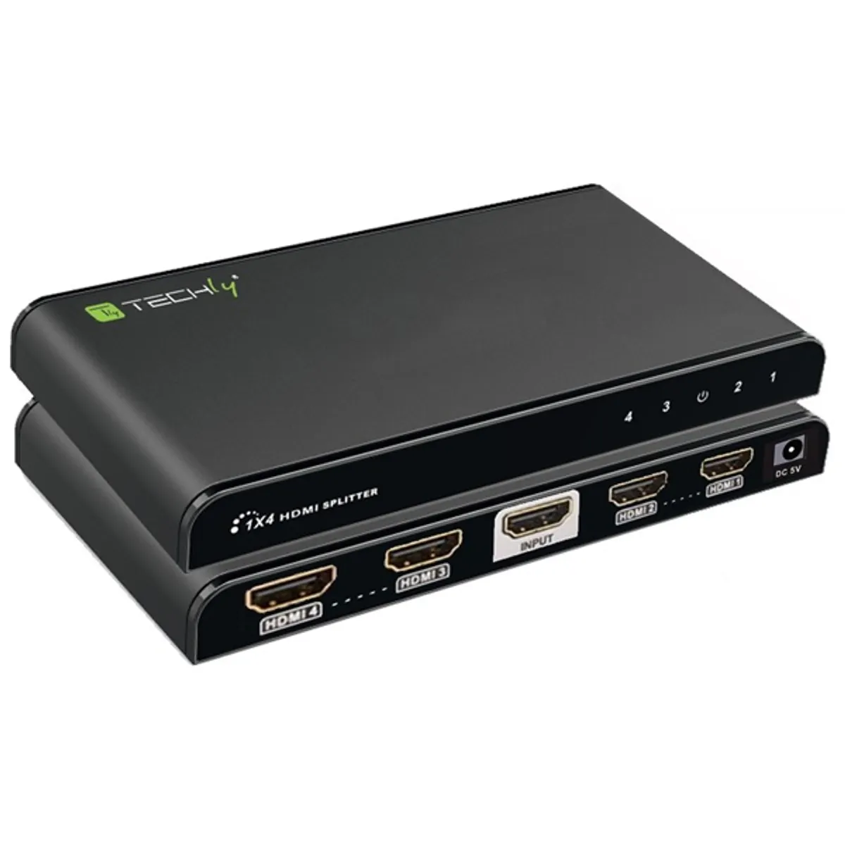 TECHLY IDATA HDMI-4K4 fejhallgató-erősítő #1