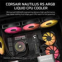 CORSAIR CW-9060092-WW Nautilus 240 RS ARGB vízhűtő 2 ventilátor 240mm radiátor #2