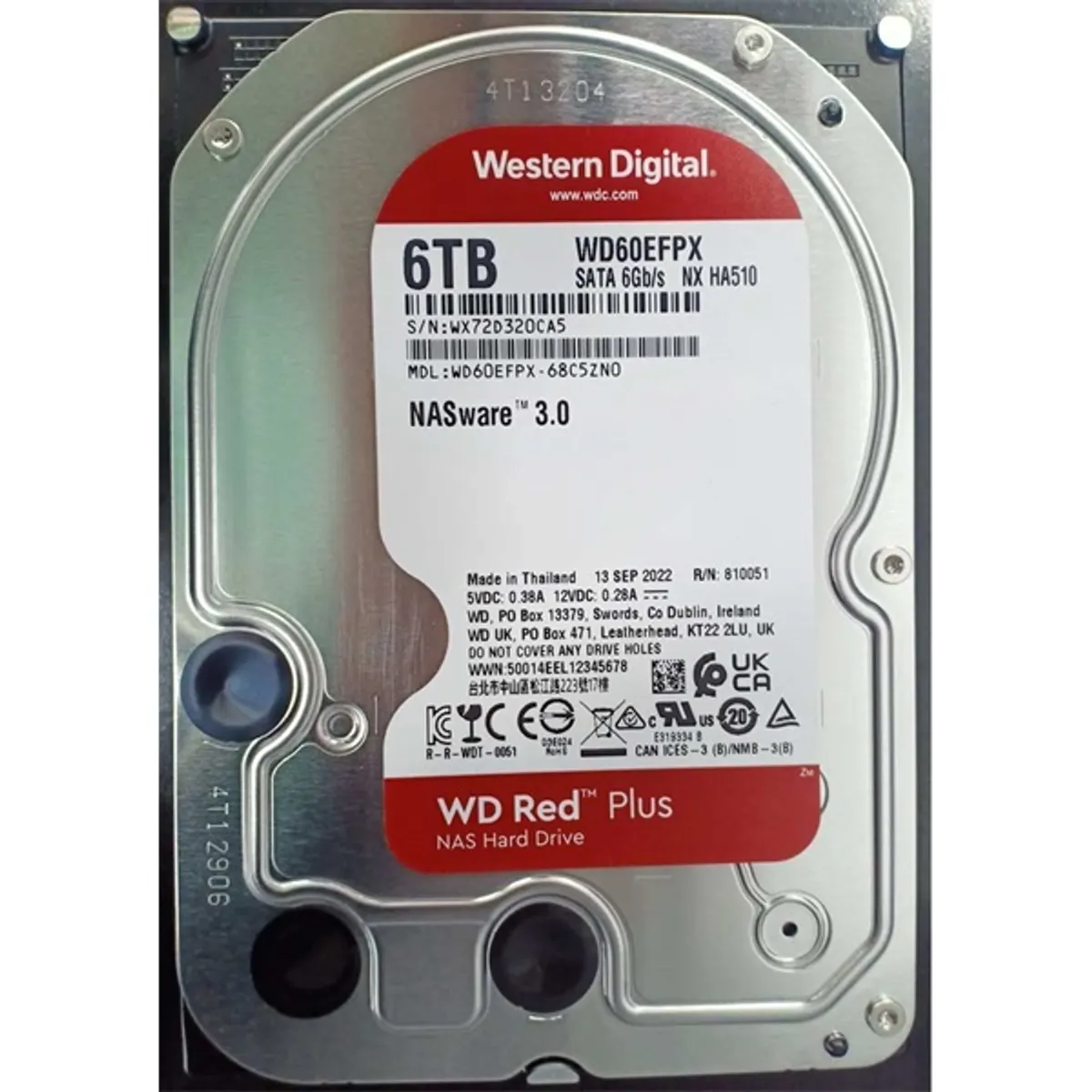 Western Digital WD60EFPX Red Plus 6TB 3.5" 5400rpm 256MB SATA3 #1