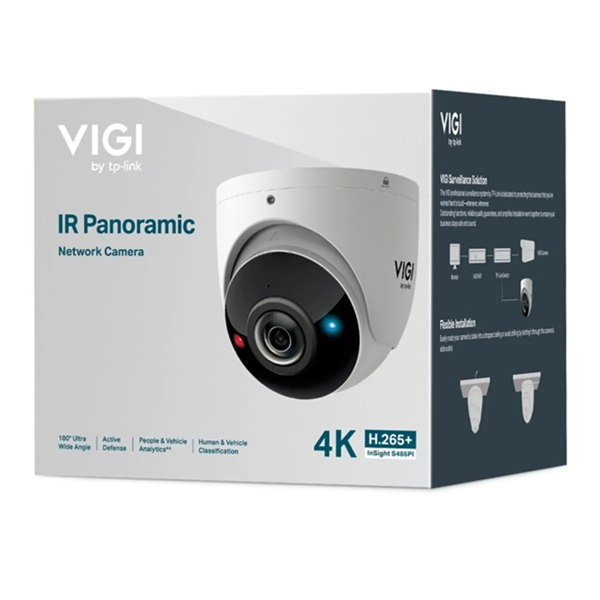 TP-LINK INSIGHT S485PI InSight S485PI 8MP kültéri panorámás 180 fokos kamera IR PoE IP67 #1