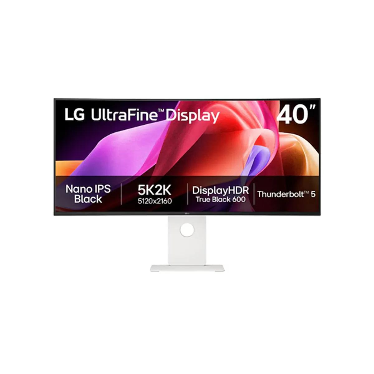 LG MON 40U990A-W.AEU UltraWide IPS monitor 39,7" 21:9, 120 Hz, 5 ms, USB-C, Thunderbolt, HDMI, DP, ívelt, 100x100 VESA #1
