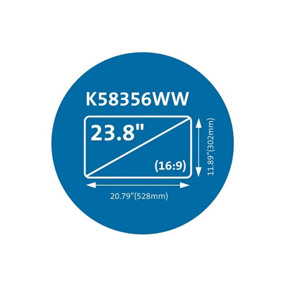 Kensington K58356WW MagPro mágneses betekintésvédelmi monitorszűrő 23.8" 16:9 #8