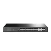 TP-LINK SG3428XF TL-SG3428XF Omada L2 plus rackbe szerelhető 28-port 4x10G SFP 20x Gigabit SFP 95.23 Mpps 128 Gbps