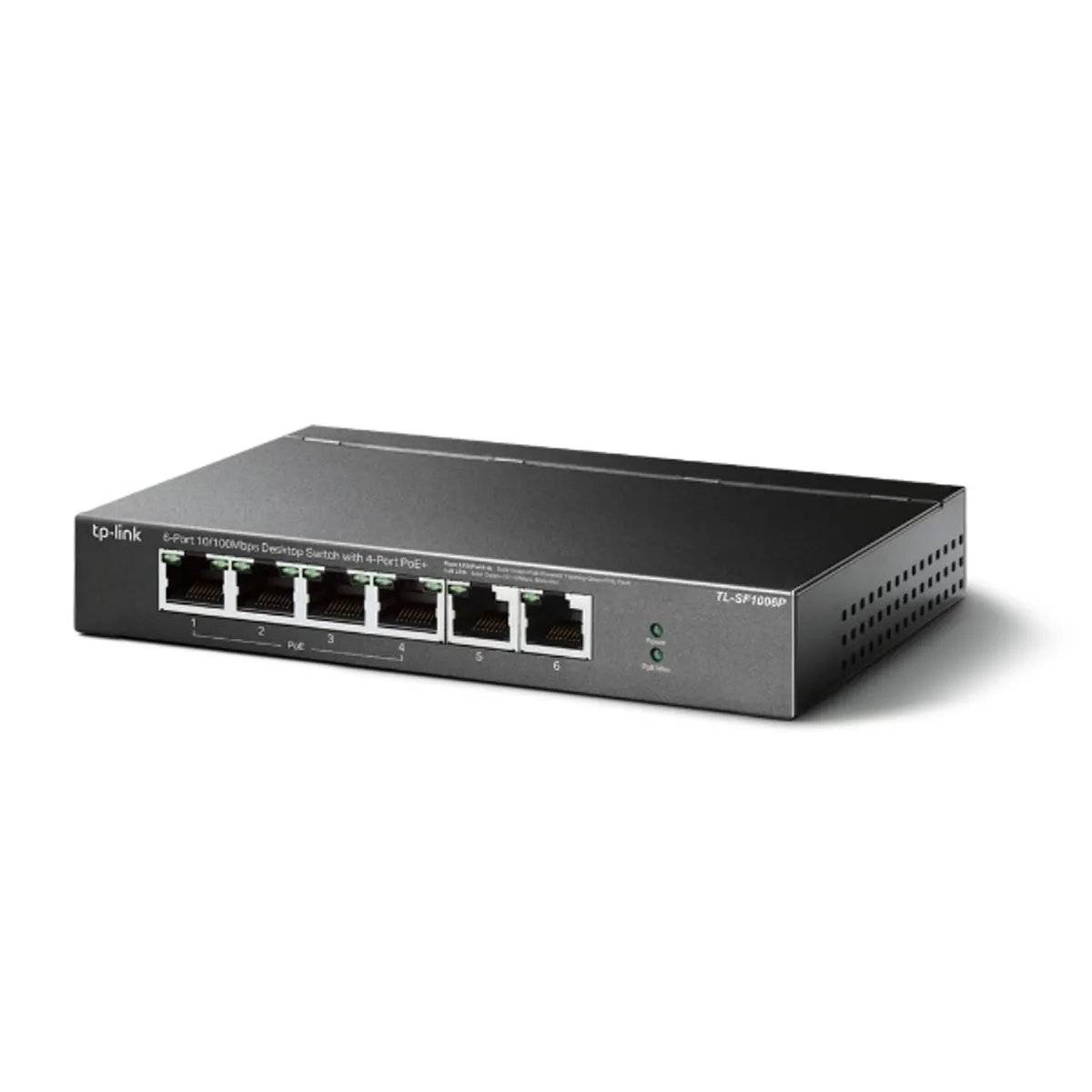 TP-LINK TL-SF1006P 6-port 10-100 Mbps PoE asztali switch 4 PoE portok #1