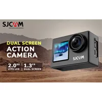 SJCAM SJ4000 DUAL SCREEN SJ4000 Dual Screen 4K, 2\" hátsó kijelző, 1.3\" előlapi kijelző, 30m vízálló tok, USB-C, 900mAh #3