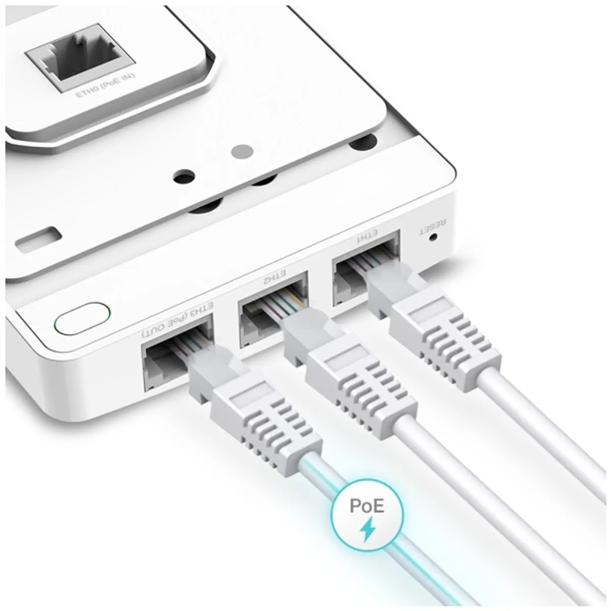 TP-LINK EAP235-WALL Omada AC1200 Dual-Band MU-MIMO Gigabit Wall Plate Access Point 2,4 GHz és 5 GHz; 300 Mbps; 867 Mbps; PoE #3