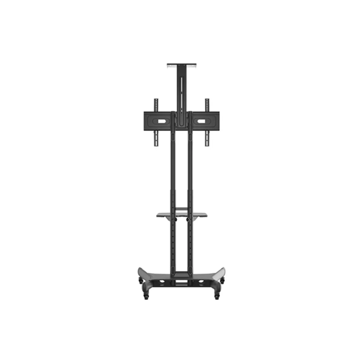 MULTIBRACKETS 7350073732319 M Public Floorstand Basic 150 32-60" max VESA 600x400 mm fekete 50 kg AV shelf és kamera tartó 4 db zárható kerék #4