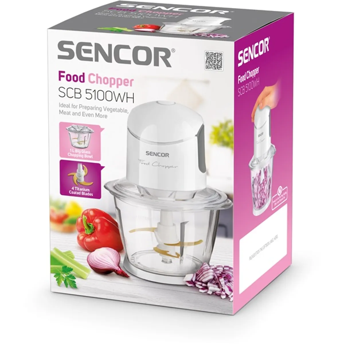 SENCOR SCB 5100WH-EUE3 aprító 800 W 1 L 4 titán pengék #10