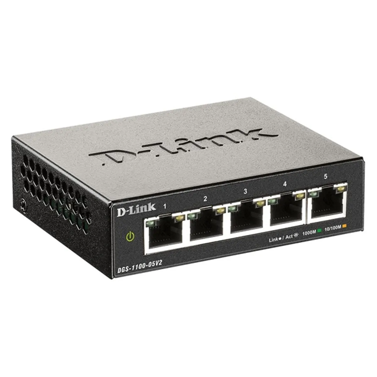 DLINK DGS-1100-05V2/E DGS-1100 sorozat 5-portos fix switch webmenedzselhető 5x 1 Gb fiber 10 Gbps #1