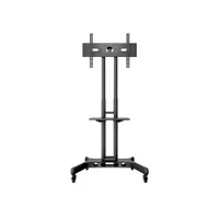 MULTIBRACKETS 7350073732319 M Public Floorstand Basic 150 32-60" max VESA 600x400 mm fekete 50 kg AV shelf és kamera tartó 4 db zárható kerék #9