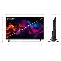 Sharp 32GF3265E monitor 32" 1920x1080 60 Hz HDMI 2 VESA 200x100 fejhallgató kimenet #9