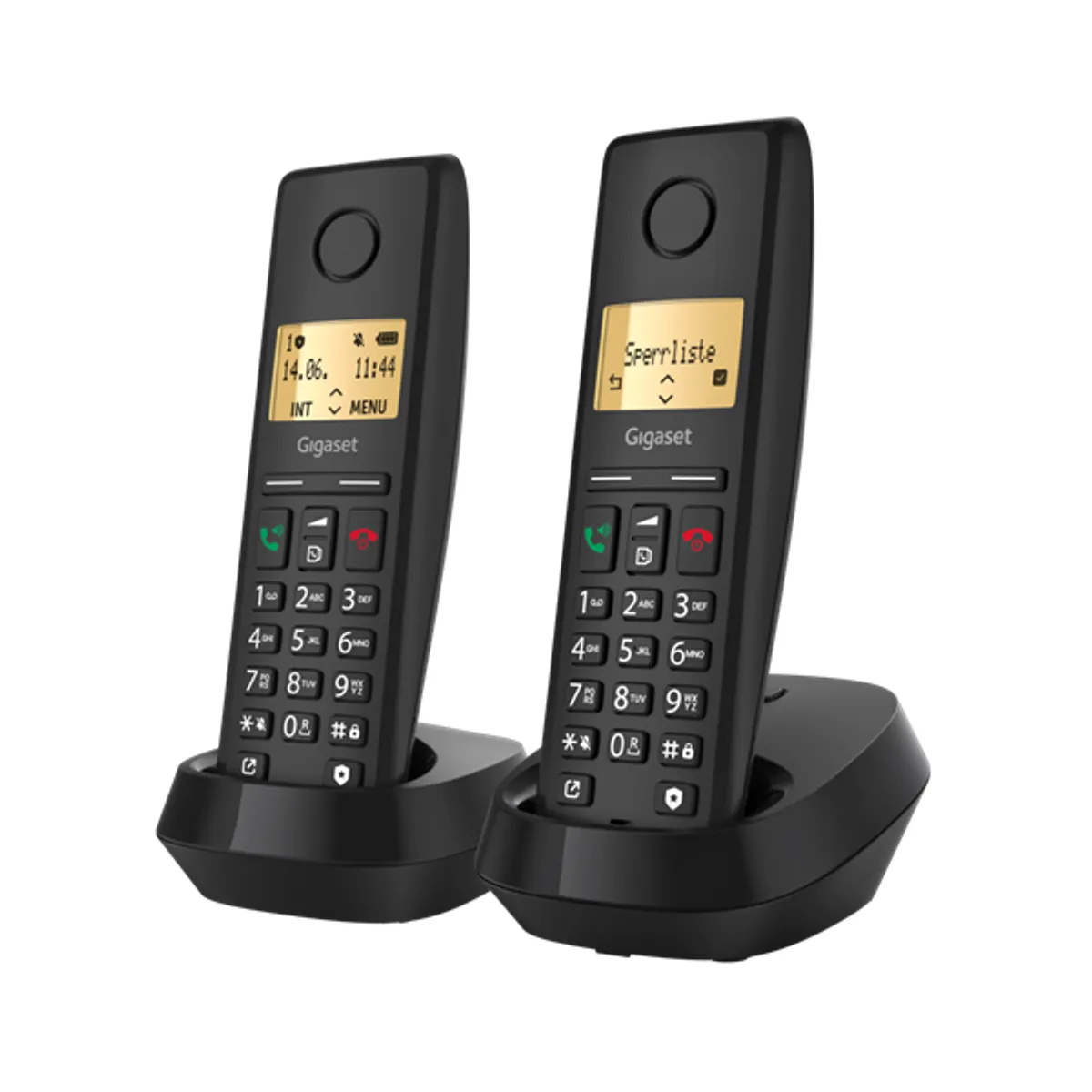 GIGASET L36852-H3106-S201 Pure 200 Duo DECT 2 kézibeszélő fekete #8