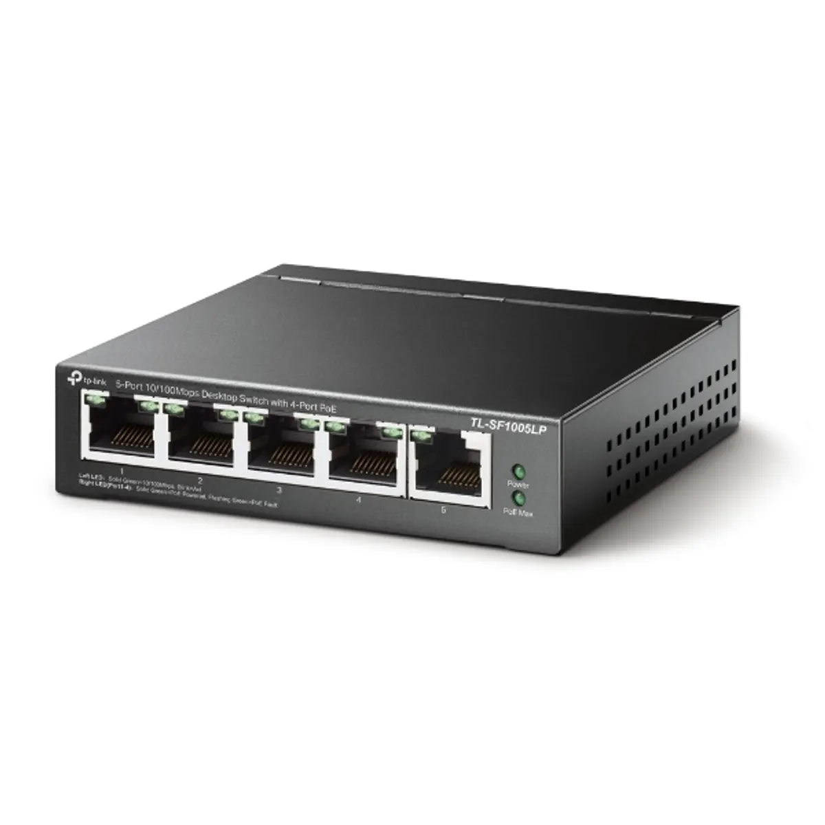 TP-LINK TL-SF1005LP 5 portos asztali kapcsoló 4 PoE port 41 W PoE keret IEEE 802.3af #1