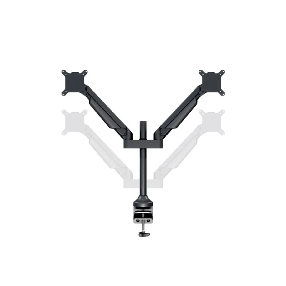 Multibrackets 7350073732593 M VESA Gas Lift Arm Dual HD 15-32" fekete Dönthető Van Forgatható Van Állítható dőlésszög Van VESA 75x75 100x100 #8