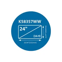 Kensington K58357WW MagPro mágneses betekintésvédelmi monitorszűrő 24" 16:9 #8