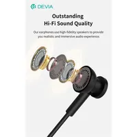 Devia ST108783 Smart Series M1 Metal In-Ear Type-C ezüst 10 mm hangszóró beépített mikrofon #3
