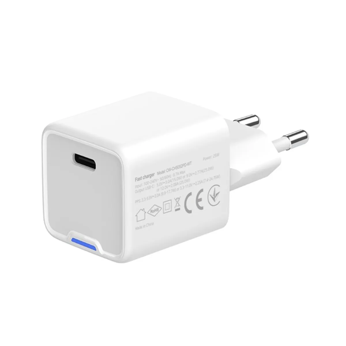 COLORWAY CW-CHS052PD-WT GaN Mini 25W PD PPS USB-C fehér #5