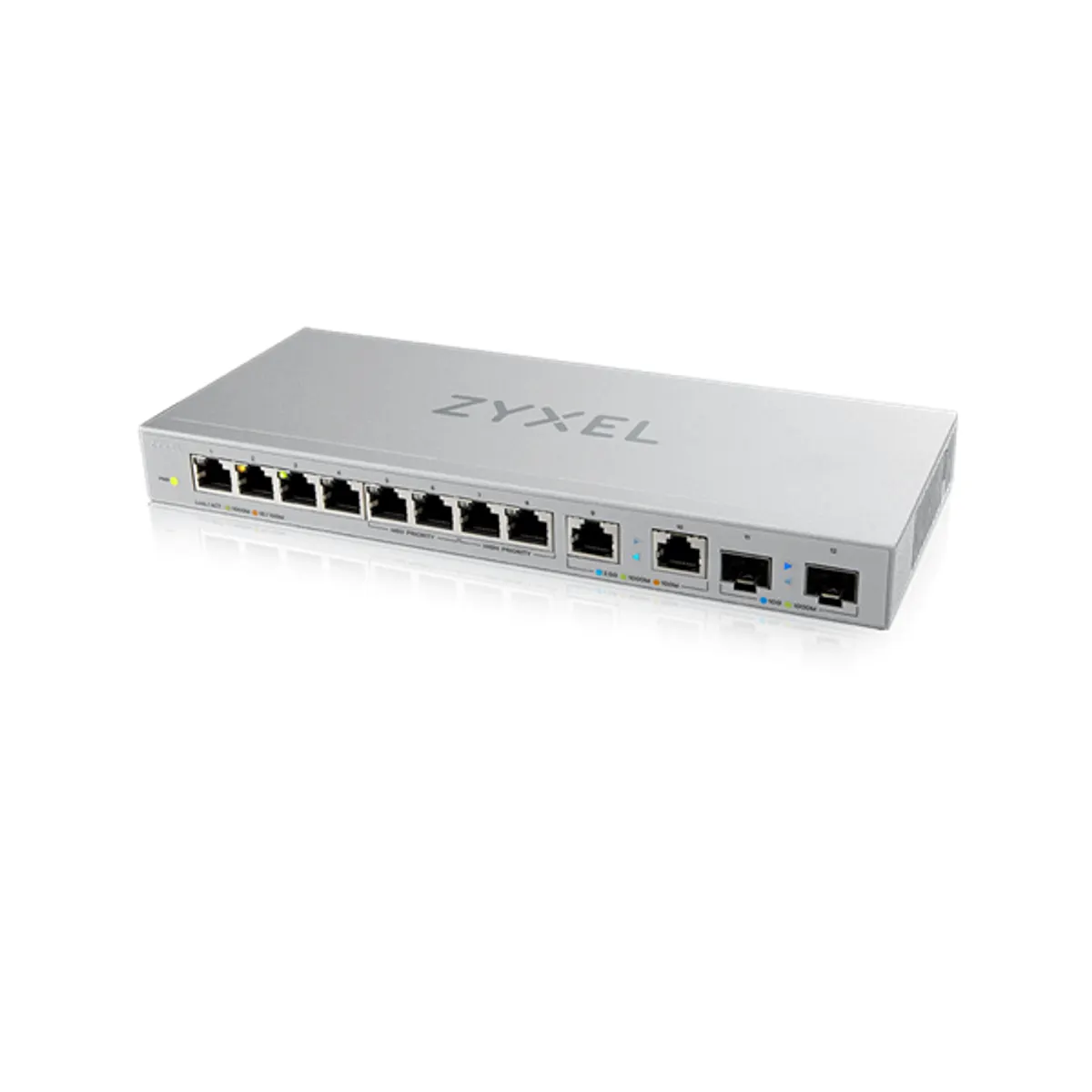Zyxel XGS1010-12-ZZ0102F XGS1010-12 nem menedzselhető 8x GbE RJ-45 2x 2.5GbE RJ-45 2x SFP #1