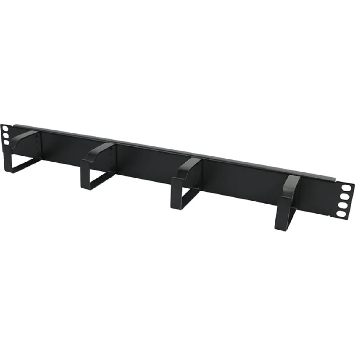 EXCEL 100-582 Gyűrűs panel 1U fekete 4 fém gyűrűvel #1
