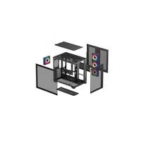 DEEPCOOL R-CG530-BKADA4-G-1 CG530 4F ablakos fekete 2x 3,5" 2x 2,5" USB3.0 USB-C Audio 4x PWM ARGB elől 3x120mm hátul 1x120mm #2