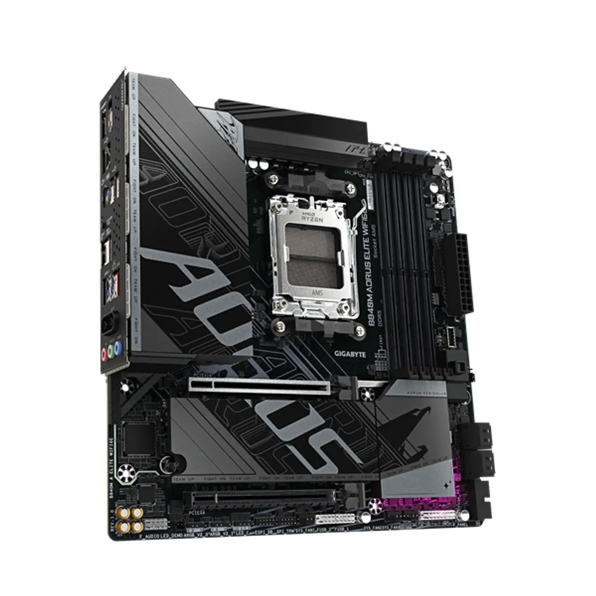 GIGABYTE B840M AORUS elite AM5 mATX DDR5 5200 256GB 4x HDMI DP M.2 LAN 2,5 Gbps WiFi 6E #1