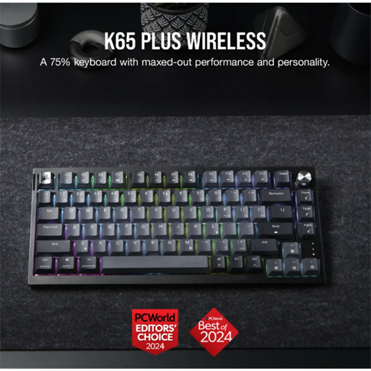 Corsair CH-91D401L-NA K65 Plus Wireless Mechanikus MX red #1