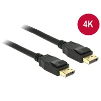 Delock 83806 DisplayPort kábel 1.2 M-M 2m fekete 4K60Hz aranyozott #1