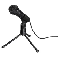 Hama 00139905 MIC-P35 Allround asztali mikrofon állvánnyal 3,5 mm jack 2,5 m fekete