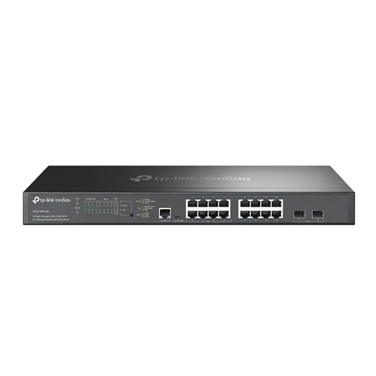 TP-LINK SG3218XP-M2 Omada 16x2.5G RJ45, 2x10G SFP, 8x PoE+, 240 W, 1U rack-mountable #1