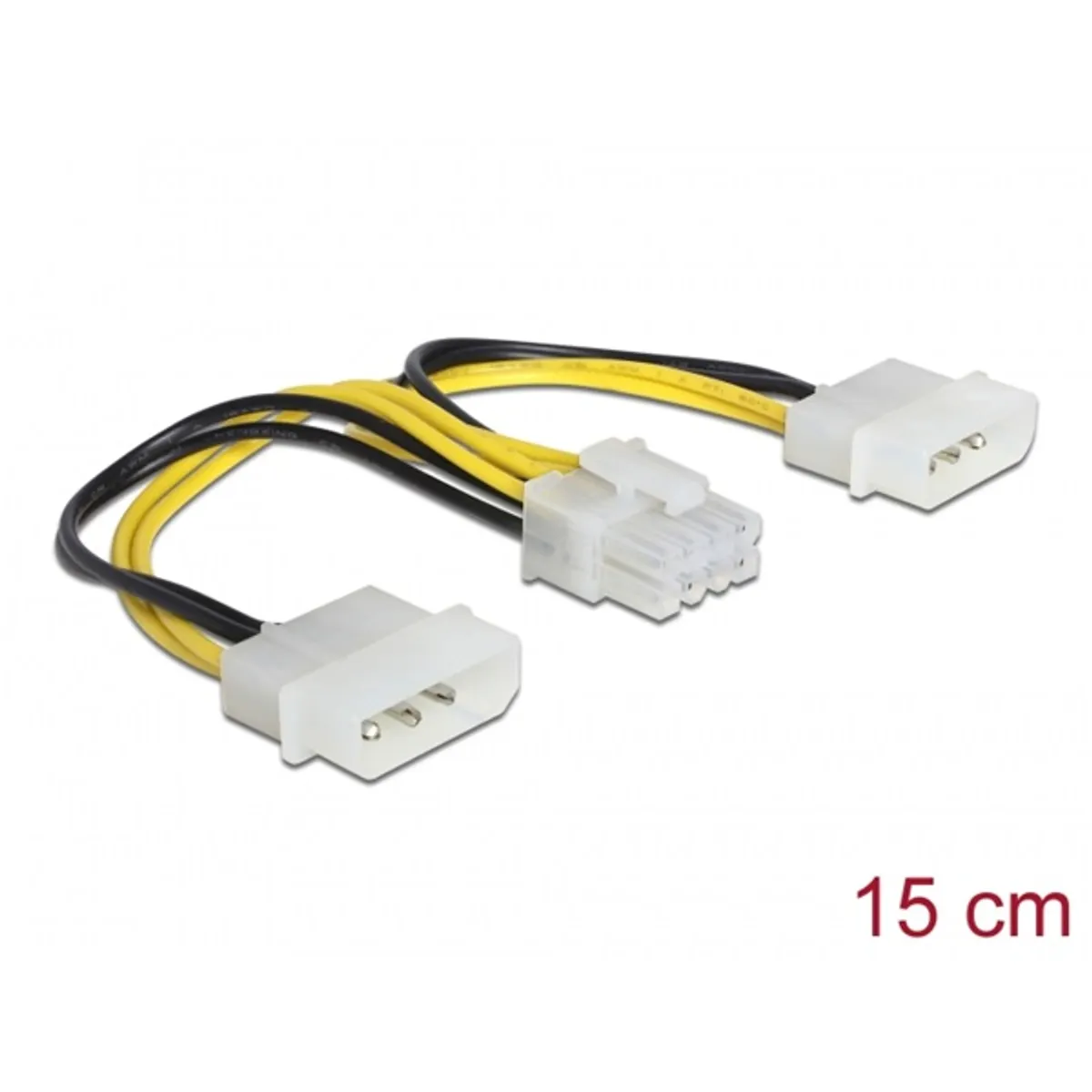 DELOCK 83410 tápkábel 8 tűs EPS 2x4 Molex 15 cm #1