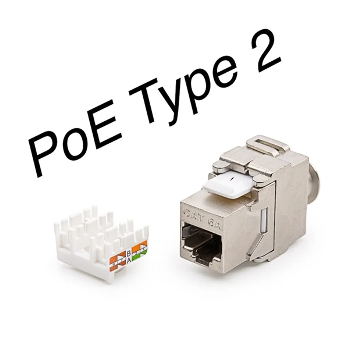 KELINE KEJ-CEA-S-10G Cat6A 10GBASE-T keystone aljzat RJ45 szerszám nélküli szerelés árnyékolt Alien Crosstalk védelem 500 MHz #1