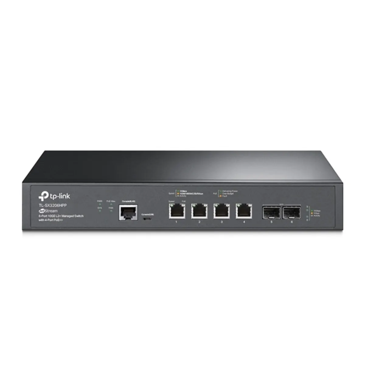 TP-LINK TL-SX3206HPP JetStream menedzselhető 4x10GBase-T RJ45 2x10G SFP PoE 200 W rack-mount #1