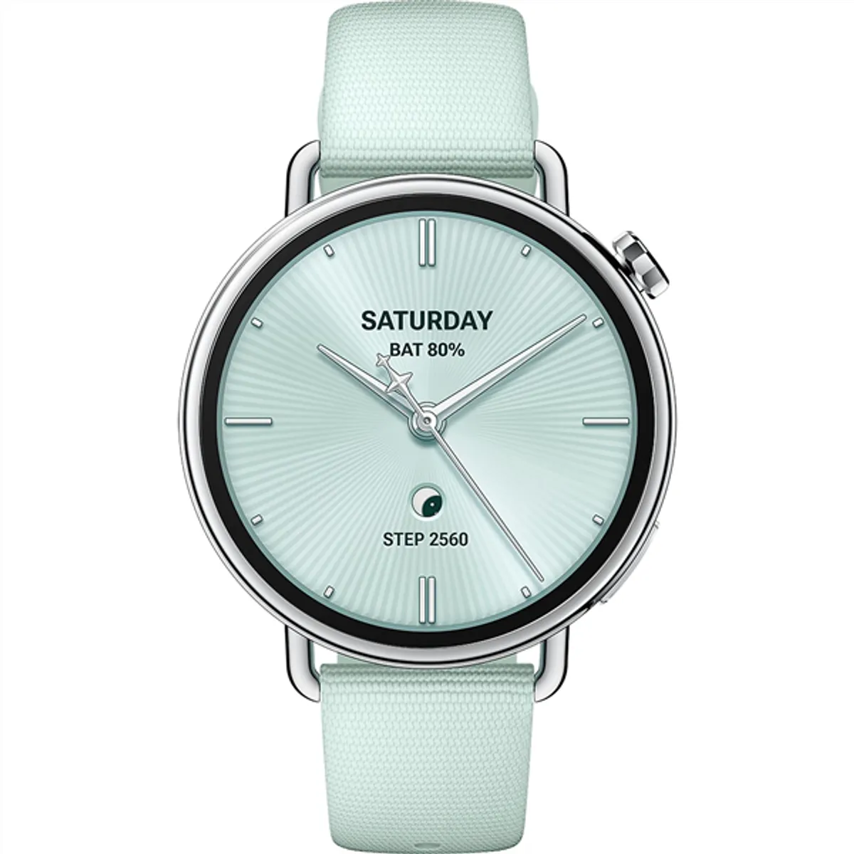 XIAOMI BHR080CGL Watch S4 41mm fluor gumi szíj 1,3" Bluetooth NFC zöld #2