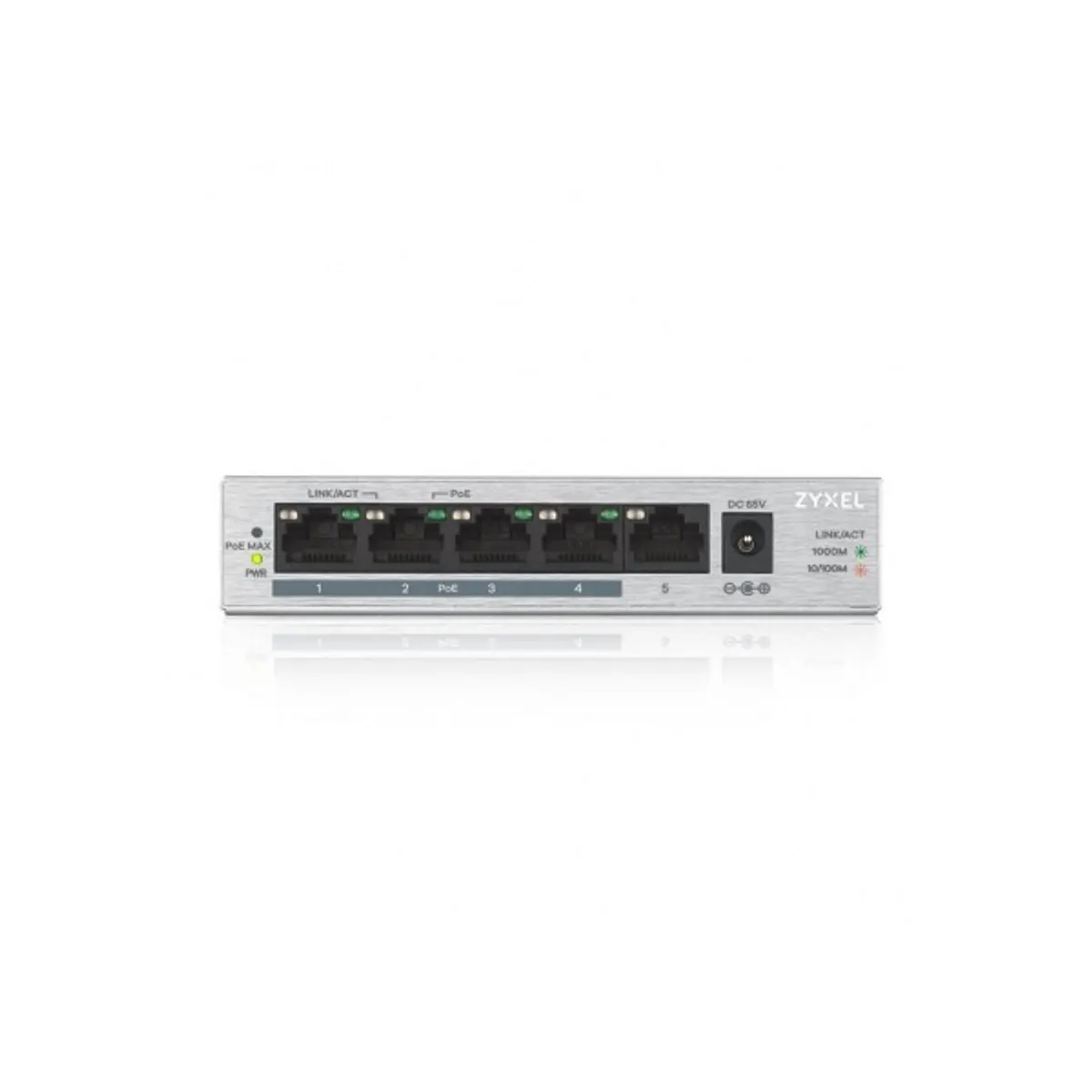 ZYXEL GS1005HP-EU0101F GS1005HP 5-portos gigabites PoE+ kapcsoló nem menedzselt 60W #1