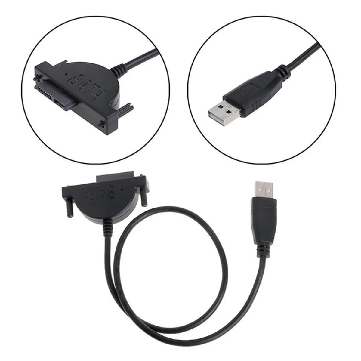 Blackbird BH1508 adapter kábel USB 3.0 to SATA fekete átalakító #1