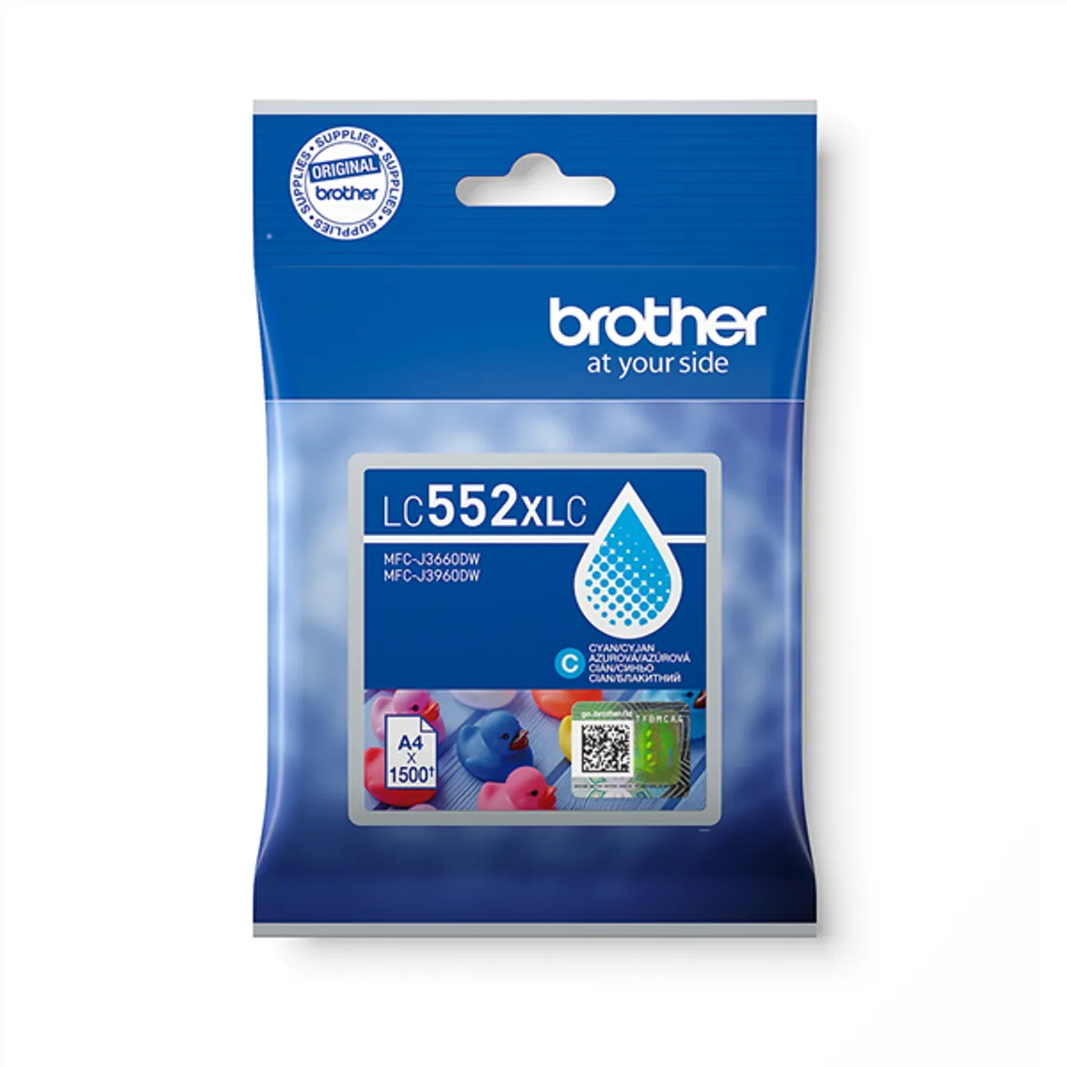 BROTHER LC552XLC tintapatron cián pigment alapú 1500 oldal kompatibilis MFC-J3660DW MFC-J3960DW #1