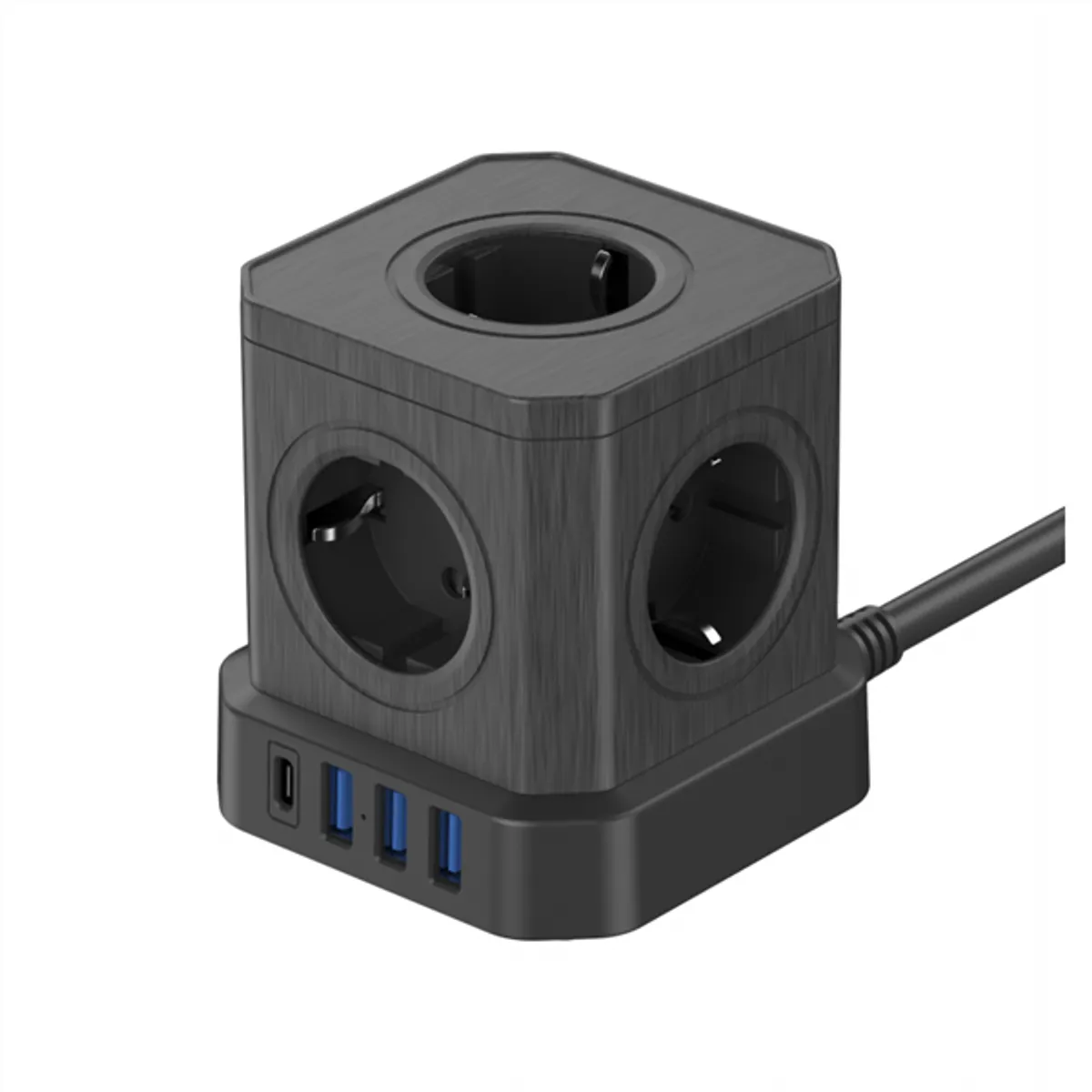 Newell NL4387 GaN power cube 9in1 5 AC aljzat 3 USB-A 1 USB-C 4000 W 1,5 m kábel #1