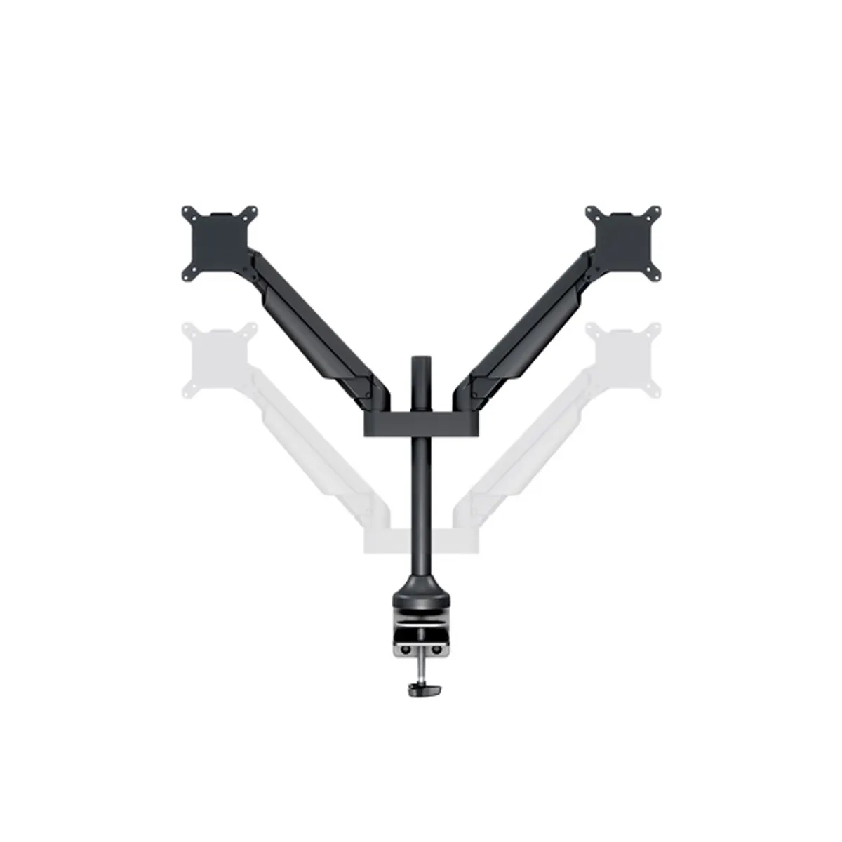Multibrackets 7350022737204 m VESA gas lift arm dual fekete 15-32" #8