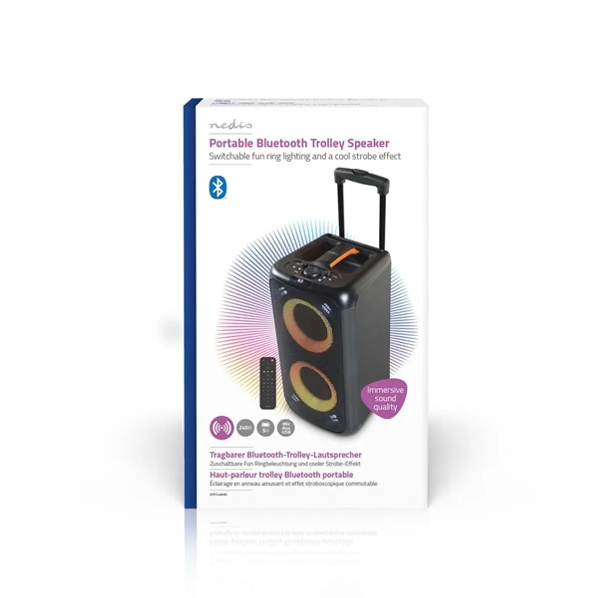 Nedis SPPT2480BK hangszóró fekete #7