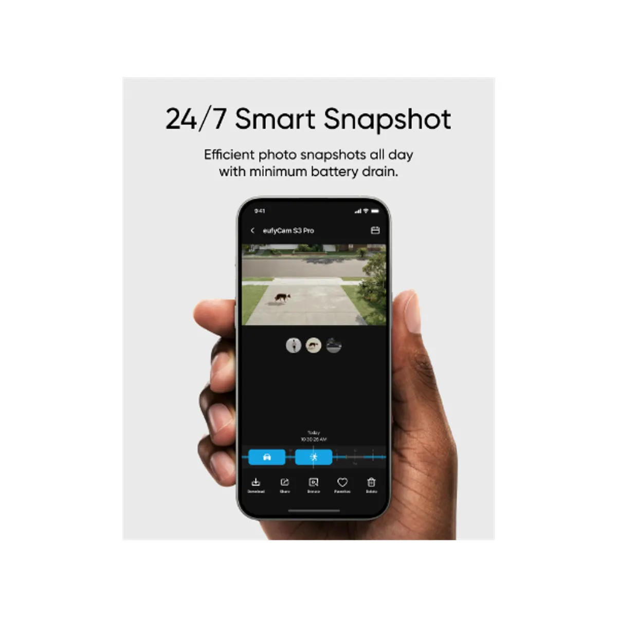 Anker T88943W1 eufyCam S3 Pro 4K rendszer HomeBase S380 vezérlővel napelemes, 16GB EMMC, AI arcfelismerés Face Human Vehicle Pet radar és PIR 135° #5