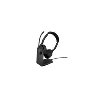 Jabra 25599-999-989 Evolve2 55 MS Stereo Bluetooth ANC Link380a töltőállomás fekete #1