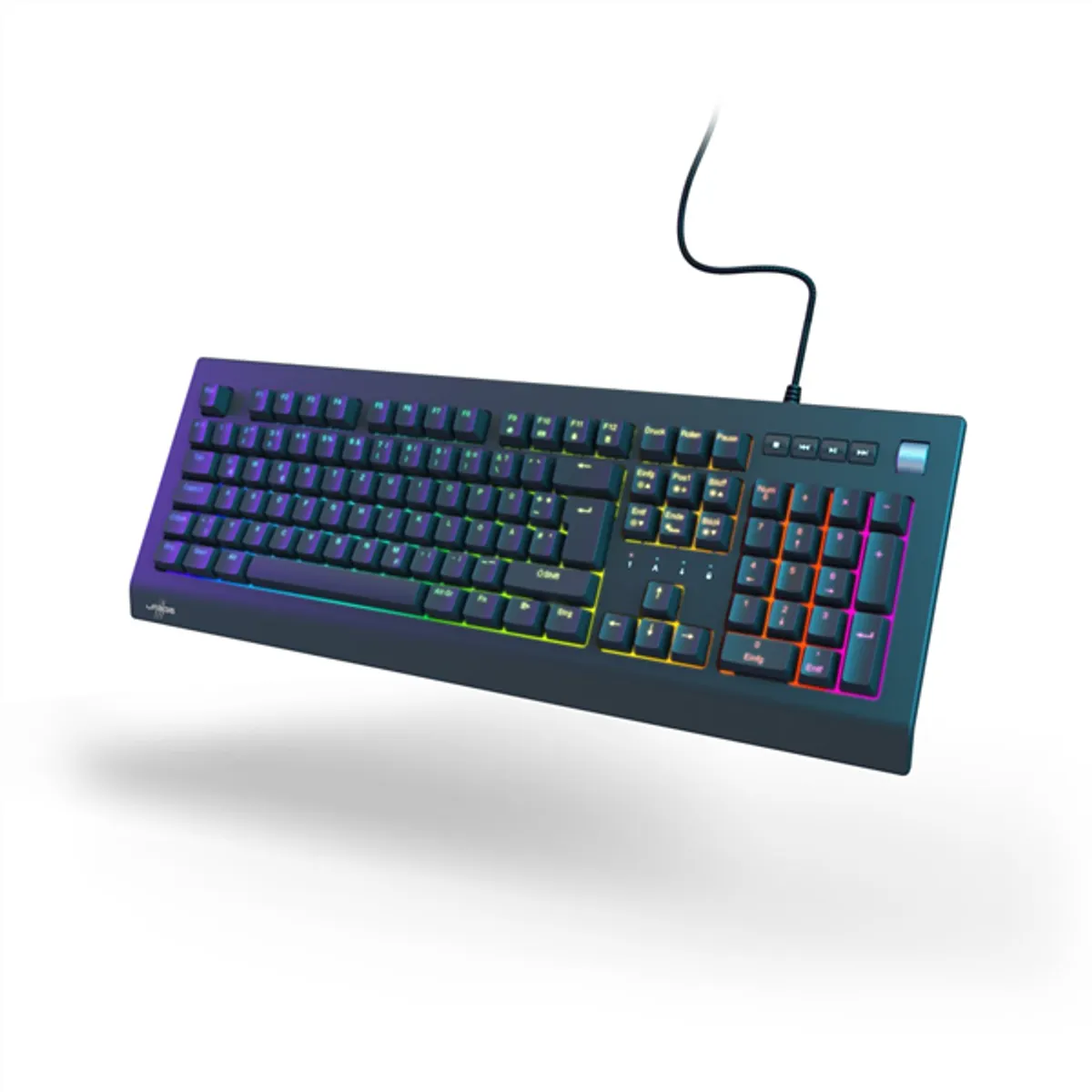Hama 13217832 Urage Exodus 600 Outemu Red mechanikus RGB billentyűzet makró memória 1,8 m kábel Win-lock állítható magasság #3