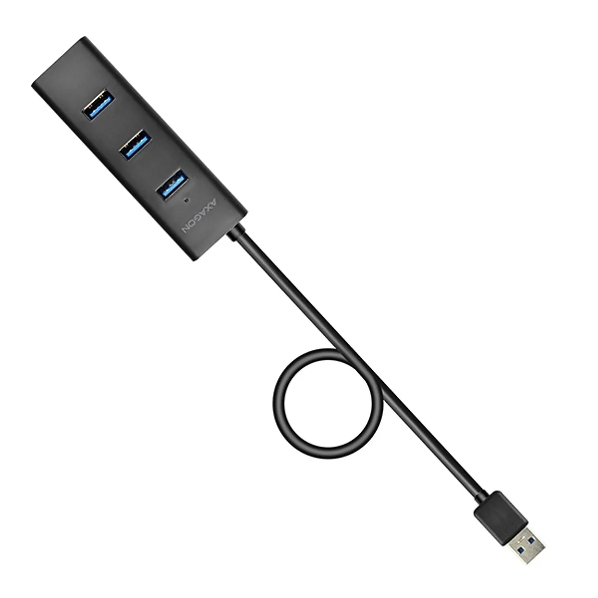 AXAGON HUE-S2BL USB 3.0 töltő hub 4x USB 3.0, 1,2 m kábel, külső tápellátás, portonként 2 A #2