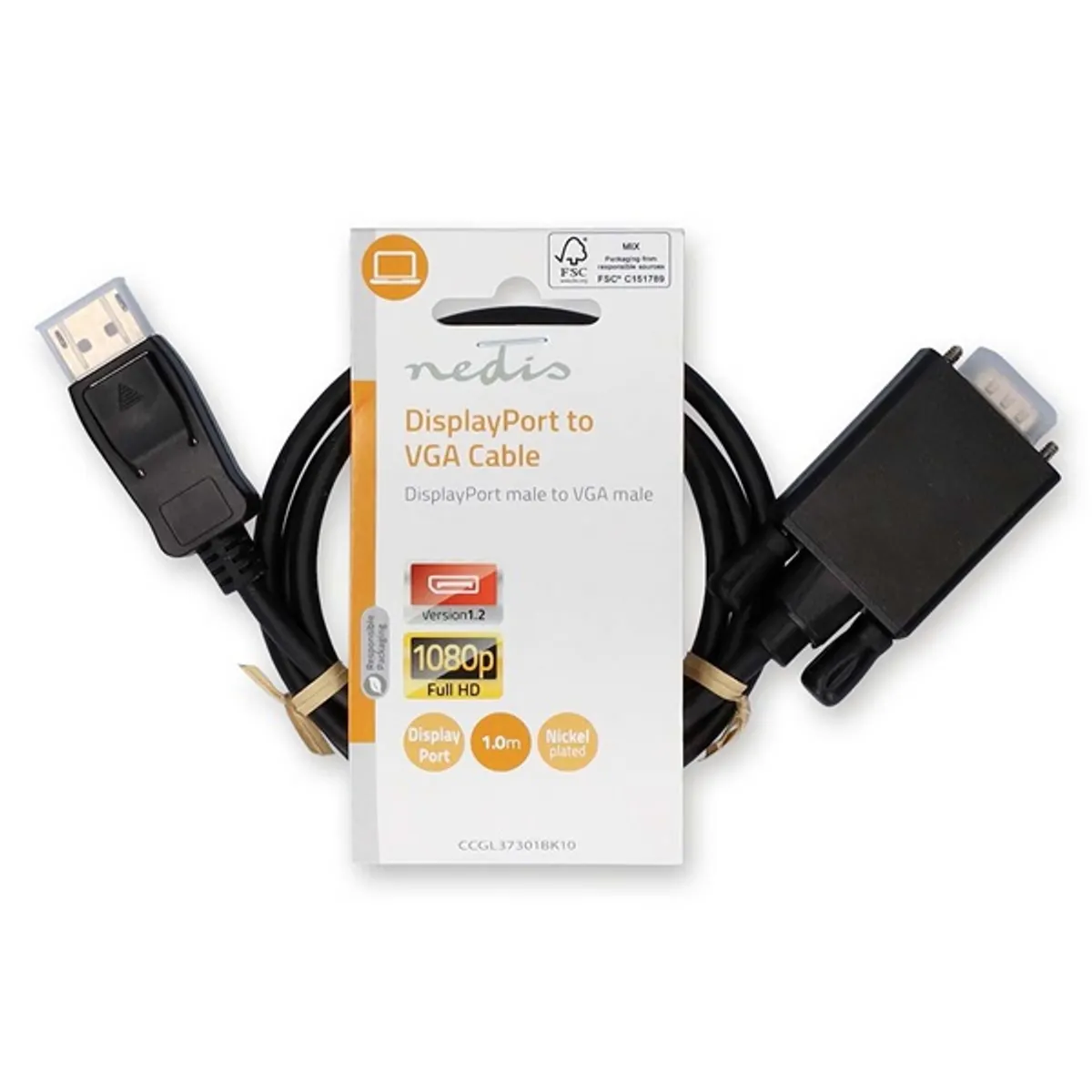 NEDIS CCGL37301BK10 kábel fekete #3