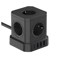 Newell NL4387 GaN power cube 9in1 5 AC aljzat 3 USB-A 1 USB-C 4000 W 1,5 m kábel #3