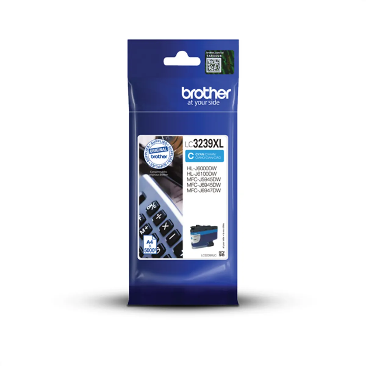 BROTHER LC3239XLC ciánkék tintapatron XL 5000 oldal #1