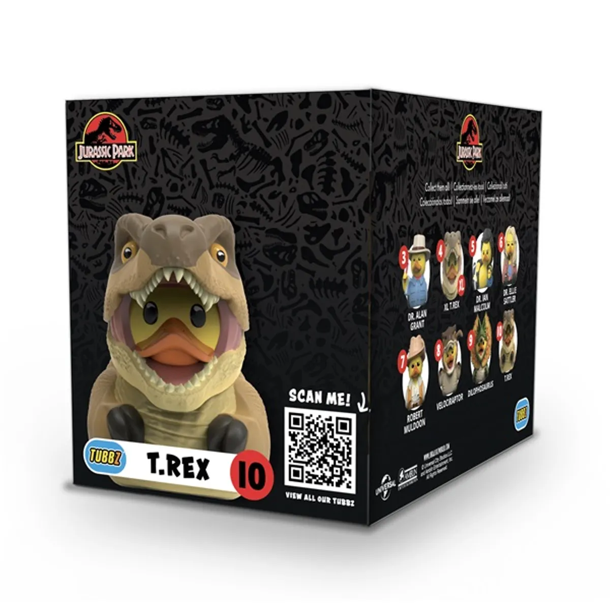 Numskull NS4787 Tubbz boxed Jurassic Park T-Rex gumikacsa figura #2
