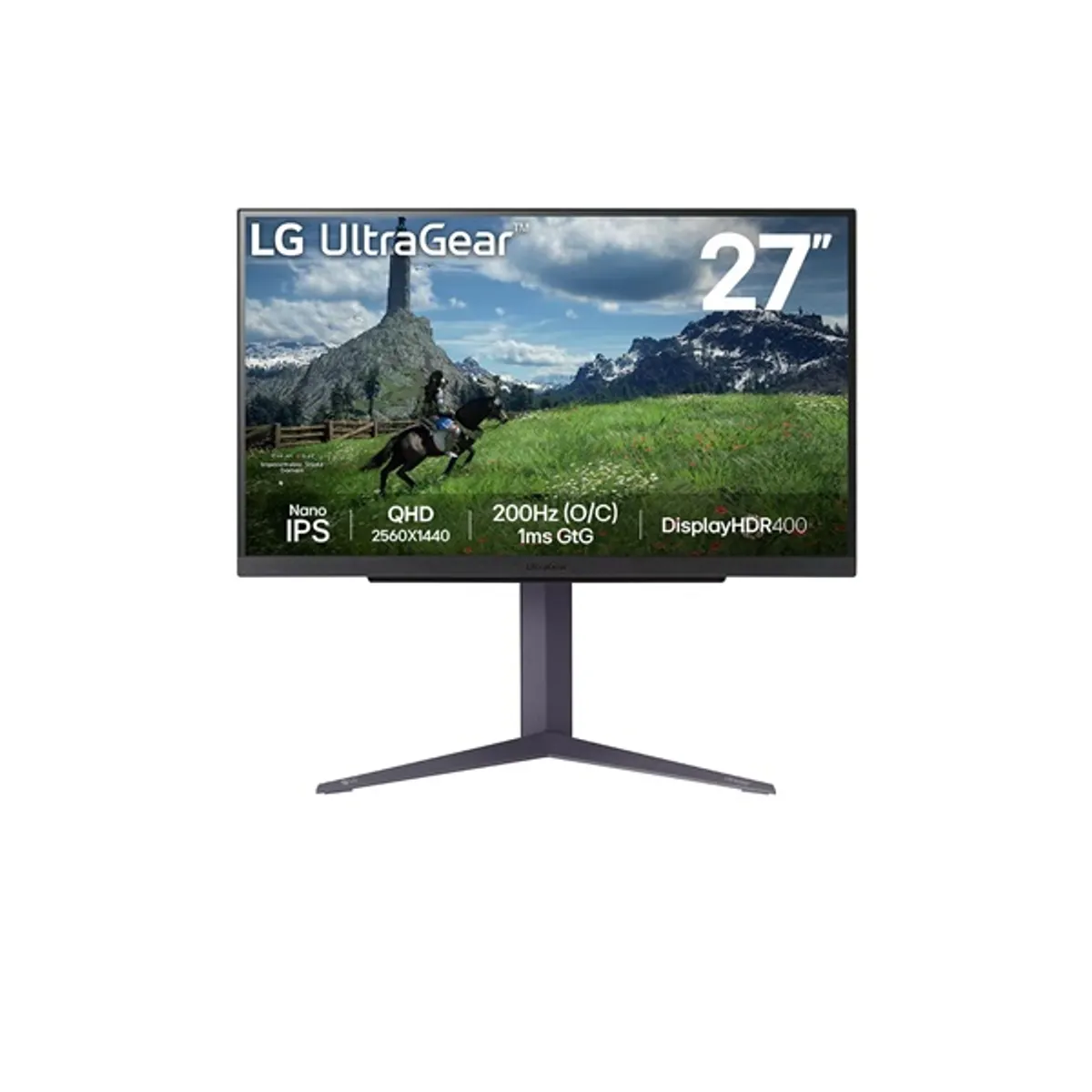 LG MON 27GS85Q-B.AEU 27GS85Q 27" 2560x1440 200 Hz 1,00 ms Nano IPS HDR Dönthető állítható magasság VESA 100x100 HDMI DP USB #1